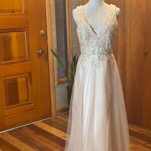 Handmade Pale Pink Evening Gown